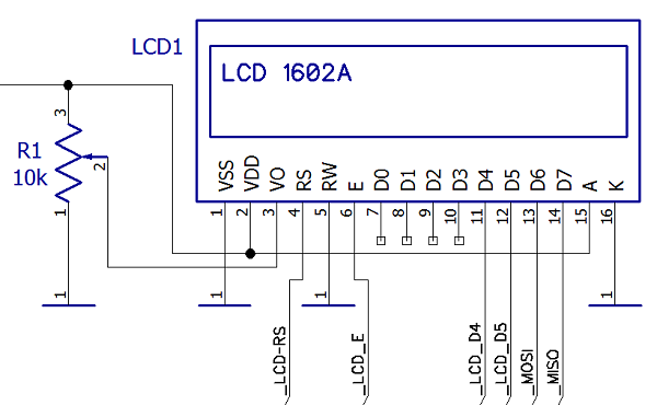 Схема подключения lcd 1602 к arduino